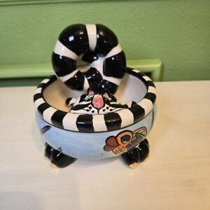 Swak Clancy Cat In A Fish Bowl By Linda Corneille